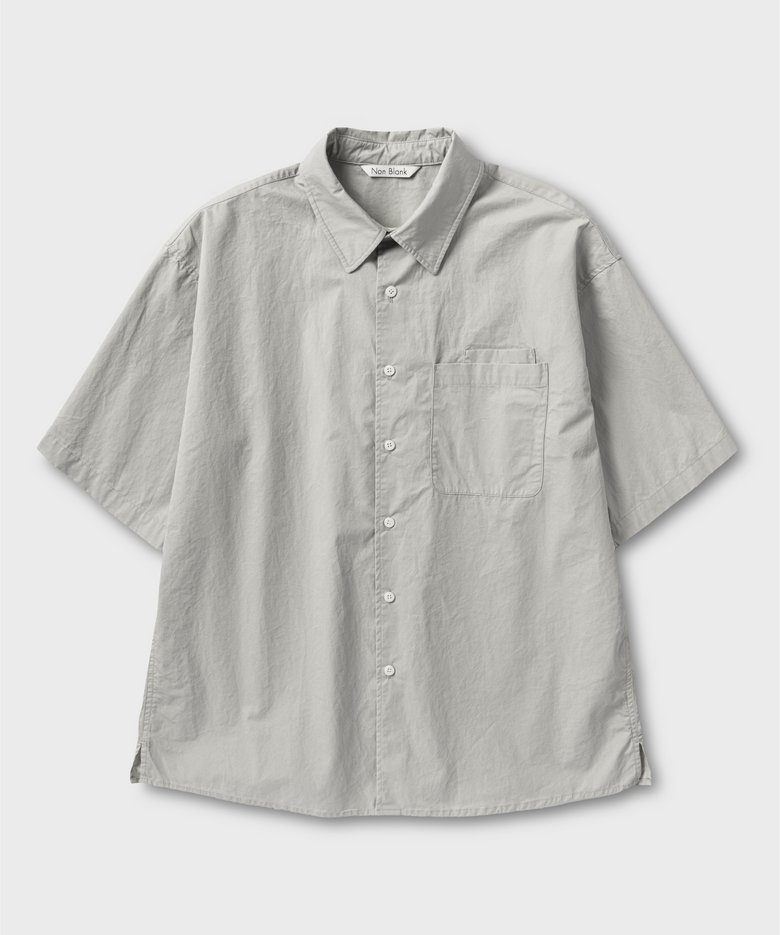 COTTON DRILL HS 셔츠_LIGHT GREY