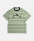Text Logo Stripe Tee Green