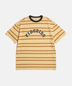 Text Logo Stripe Tee Yellow