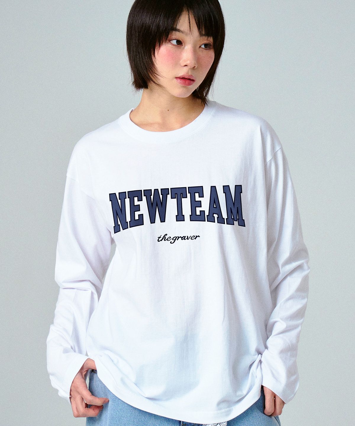 그레이버(GRAVER) [UNISEX]NEW TEAM 롱슬리브 티셔츠_2color