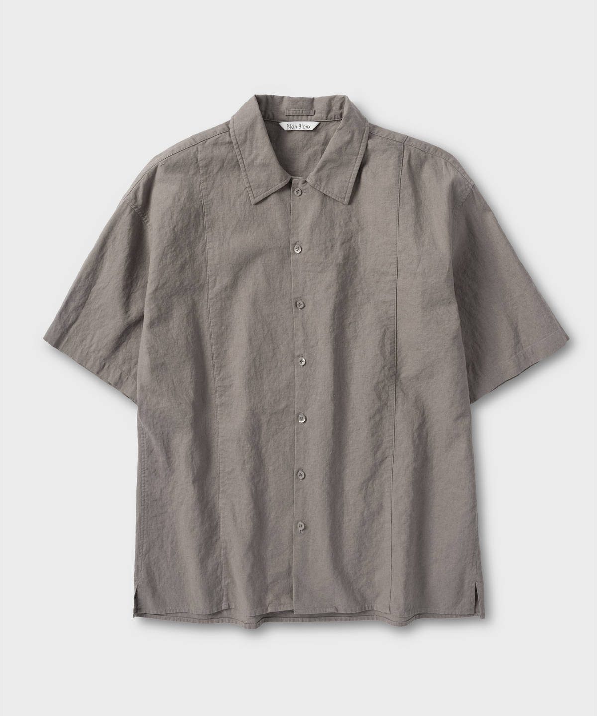 넌블랭크(NONBLANK) 워싱 린넨 HS 셔츠_KHAKI