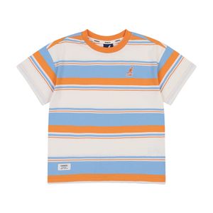 3컬러 믹스드 스트라이프 티셔츠 RB 0199 오렌지