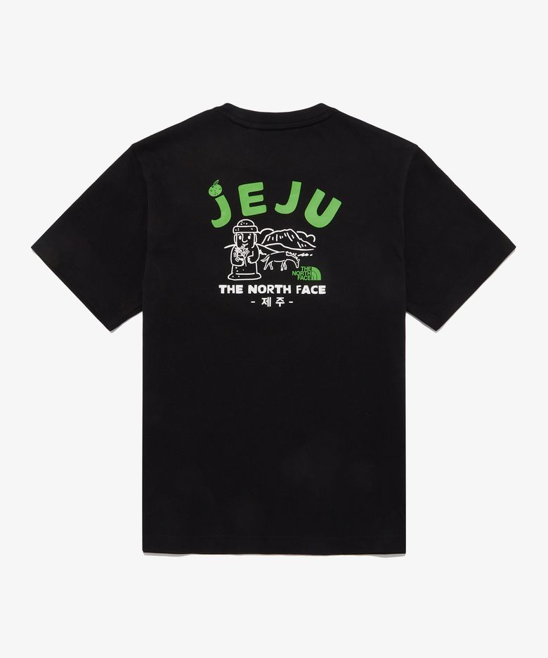 NT7UR44A TNF 제주 에디션 반팔티 BLACK