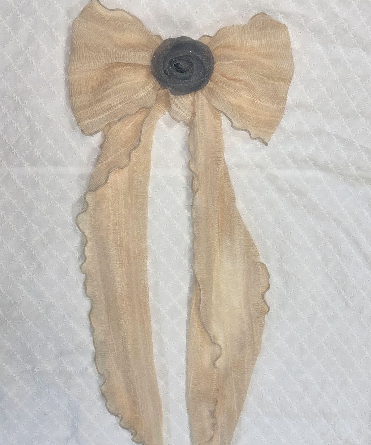 루루서울(LOULOUSEOUL) My Rose Scarf (Cream)