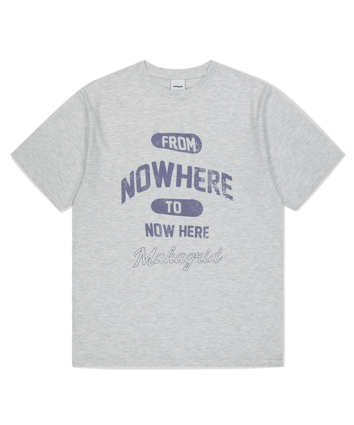 마하그리드(MAHAGRID) NOWHERE TEE LIGHT GREY(MG2FMMT534A)
