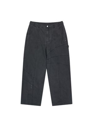 OG 쉴드 코튼 피그먼트 카펜터 팬츠-블랙