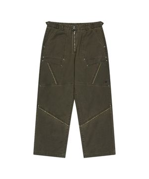 스트럭쳐 코튼 워싱 팬츠-브라운