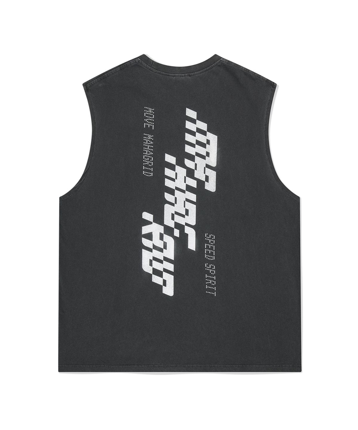 마하그리드(MAHAGRID) TECH PIGMENT SLEEVELESS CHARCOAL(MG2FMMT543A)