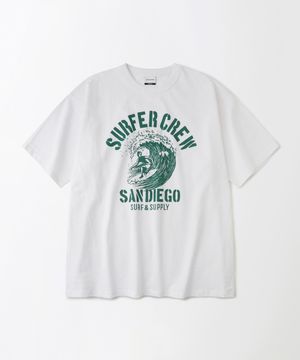 V.S.C TEE(SURFER CREW)_WHITE