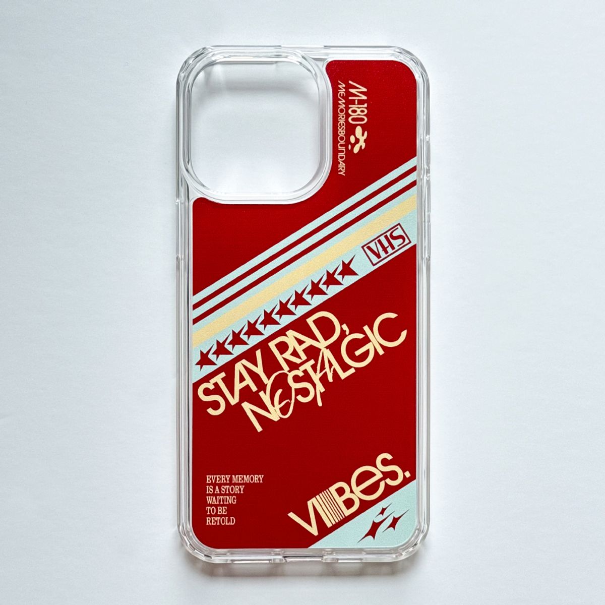 메모리즈바운더리(MEMORIESBOUNDARY) Nostalgic Vibes Retro VHS Phone Case (Ver.5) (GelHard / Magsafe)