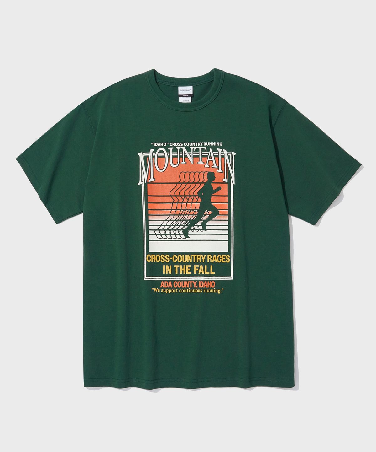 아웃스탠딩(OUTSTANDING) V.S.C TEE(MOUNTAIN)_GREEN