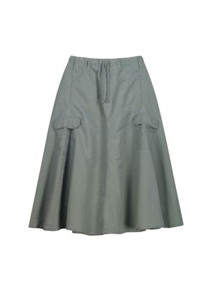 OG 쉴드 피그먼트 카고 플레어 스커트-라이트카키