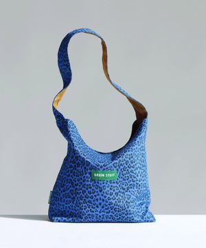 심풀 쇼퍼백 62 호피 - blue