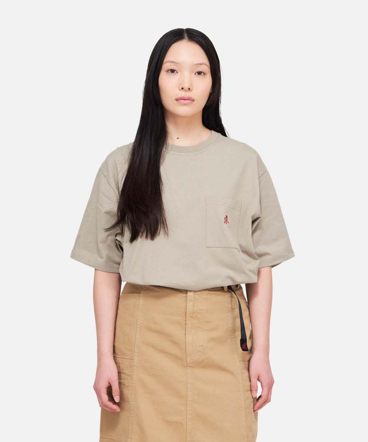 그라미치(GRAMICCI) 원포인트 반소매 티셔츠 Khaki