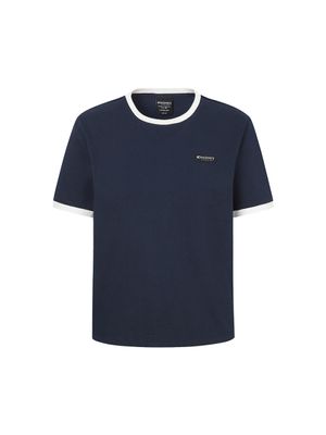 프레시벤트 여성 링거 반팔티셔츠 (D/NAVY)