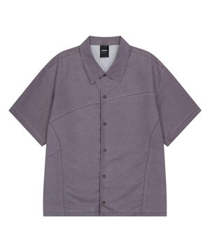 OG 쉴드 피그먼트 숏 슬리브 셔츠-더스티 핑크