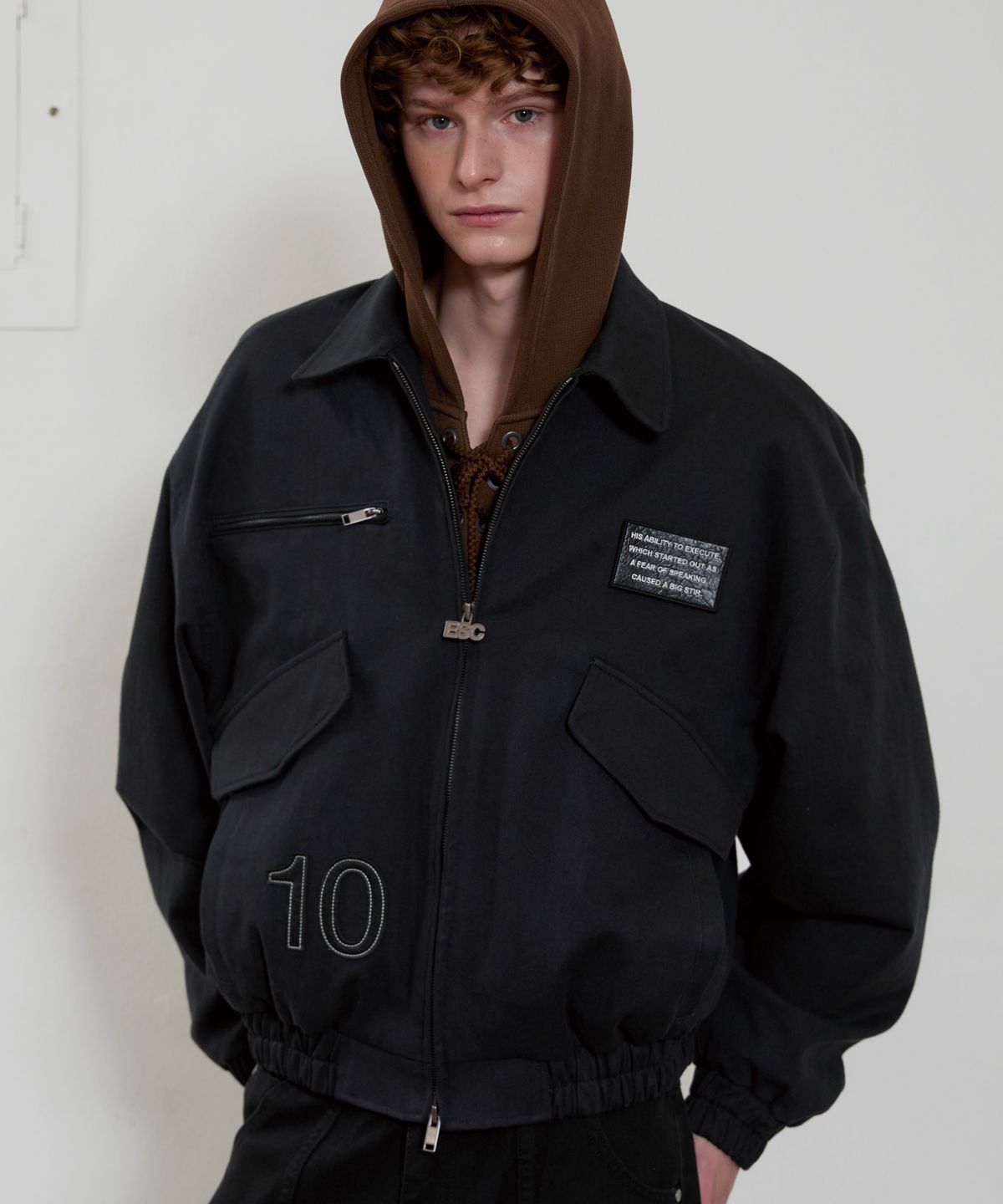 이에스씨 스튜디오(ESC STUDIO) big waves blouson (black)