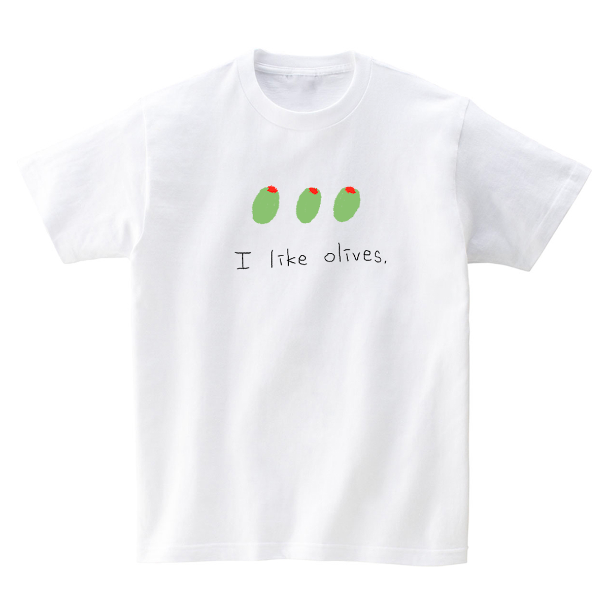 피스피스(PEACEPIECE) I like olives T-SHIRTS