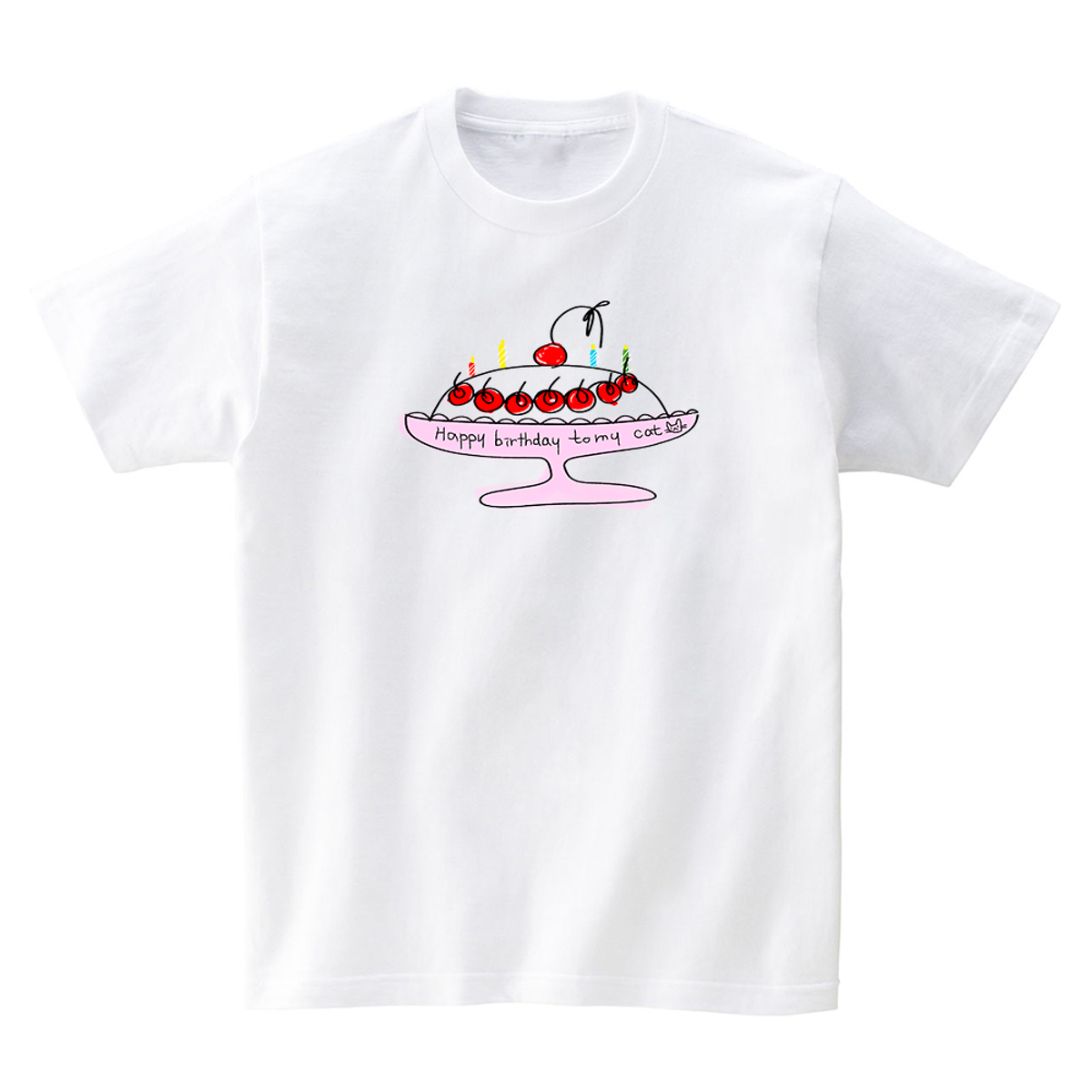 피스피스(PEACEPIECE) Happy birthday to my cat T-SHIRTS