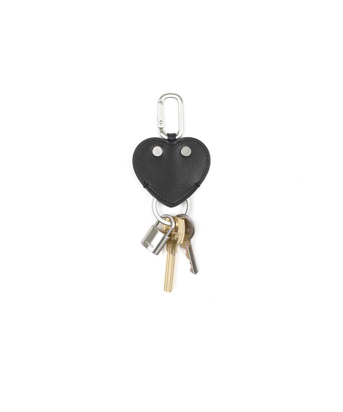 오소이(OSOI) HEART FLAT KEY RING [BLACK]