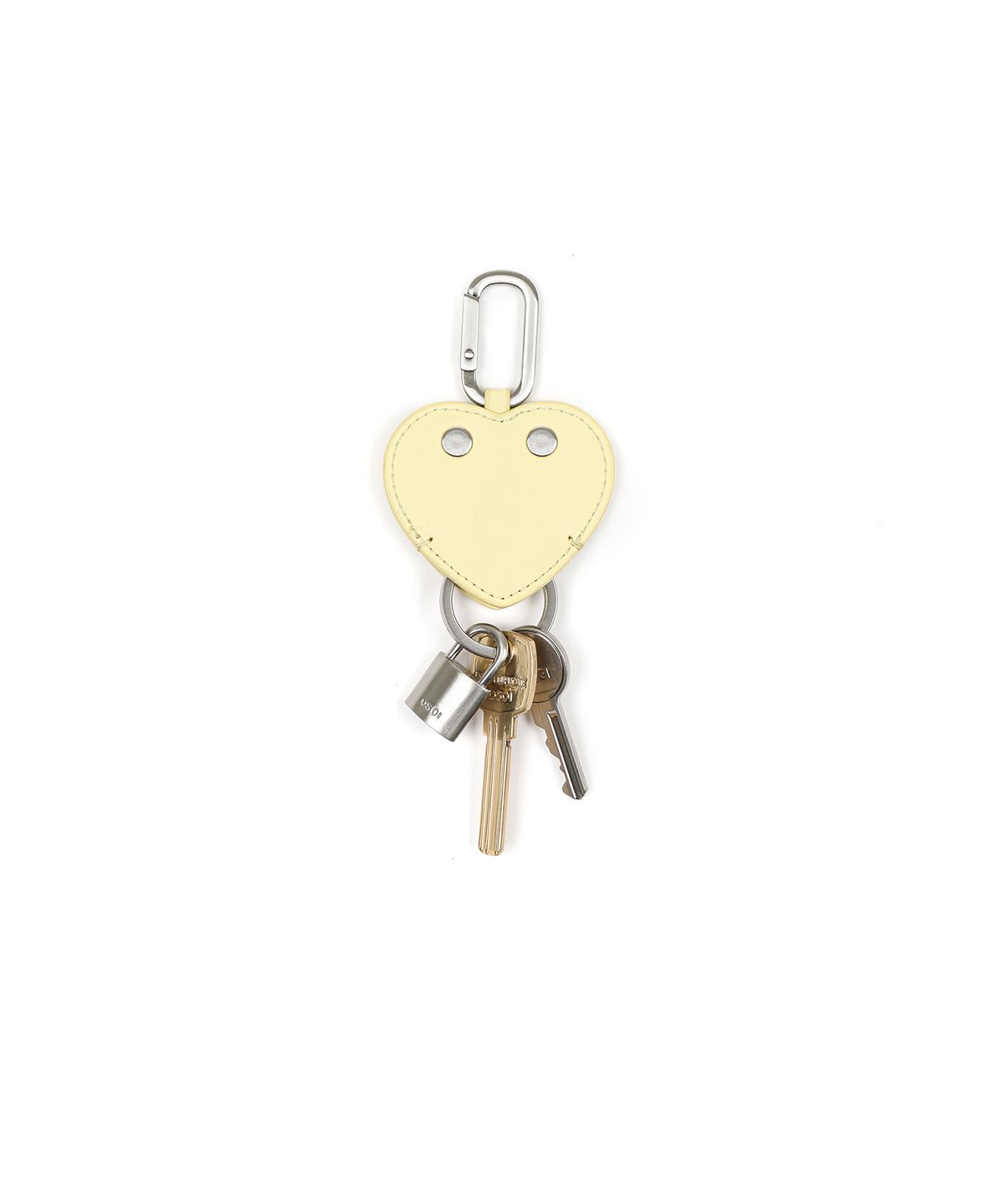 오소이(OSOI) HEART FLAT KEY RING [LEMON]