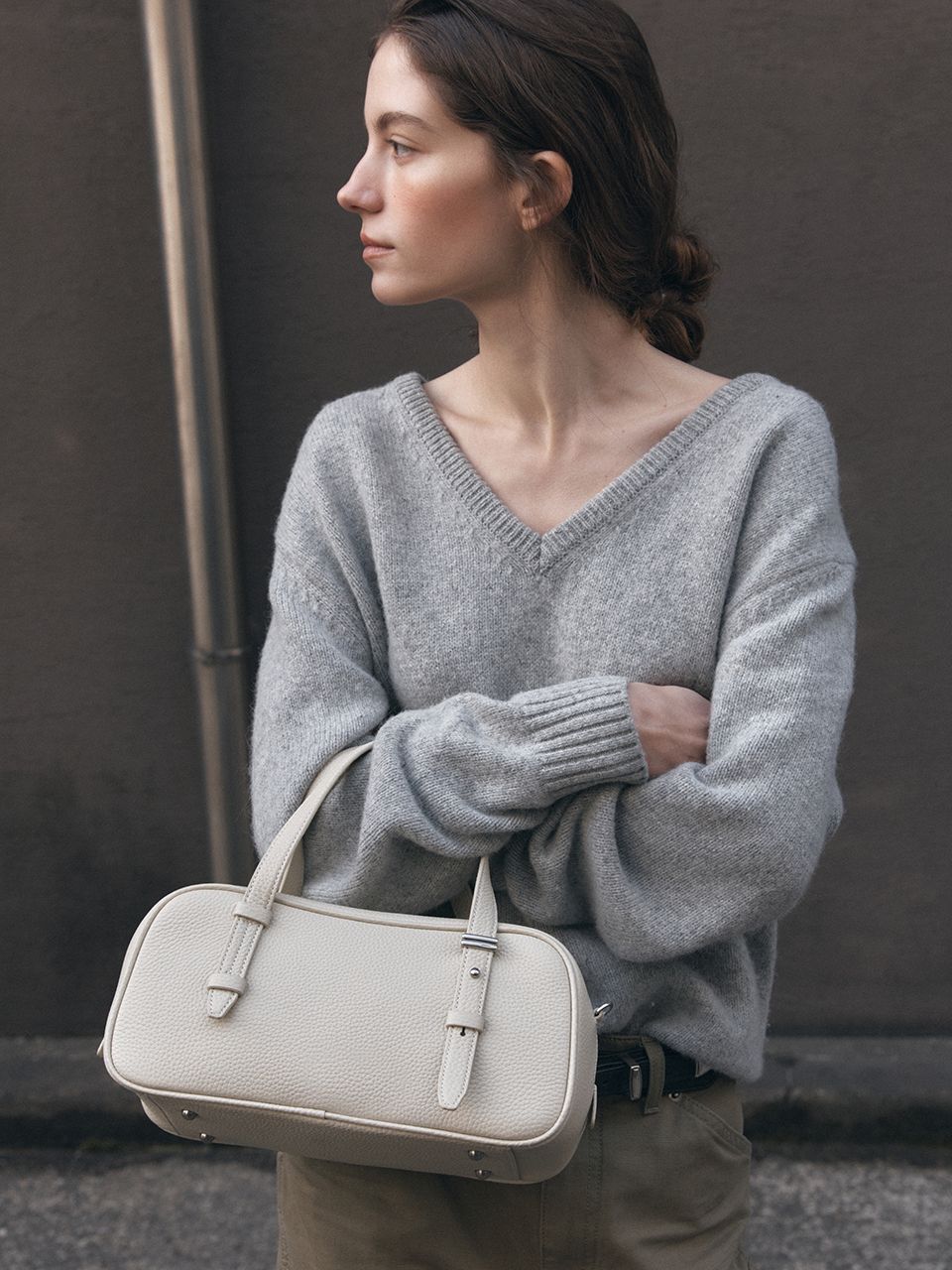 【DE MERIEL】VT BOSTON BAG MUSINSA | DEMERIEL VT Boston Bag Ivory