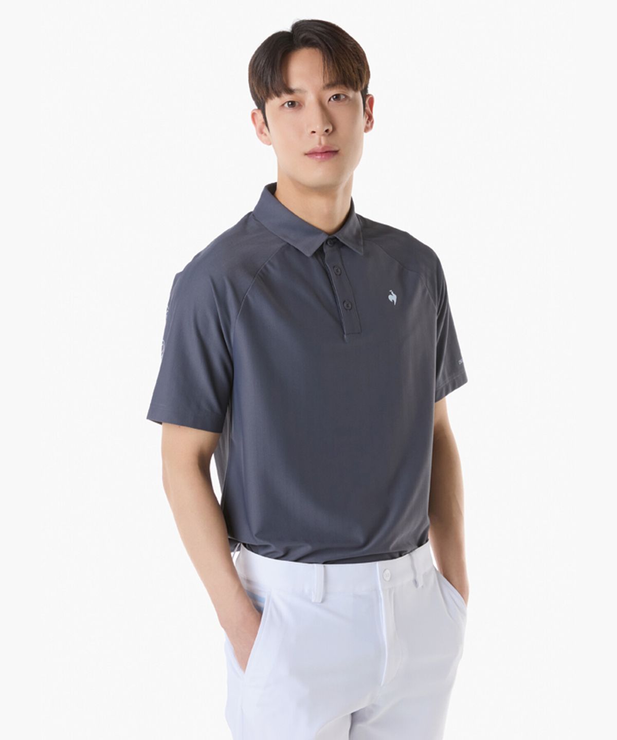 르꼬끄 골프(LECOQ GOLF) 남성 라글란 퍼포먼스 반팔 티셔츠 (GQ121MTS31)