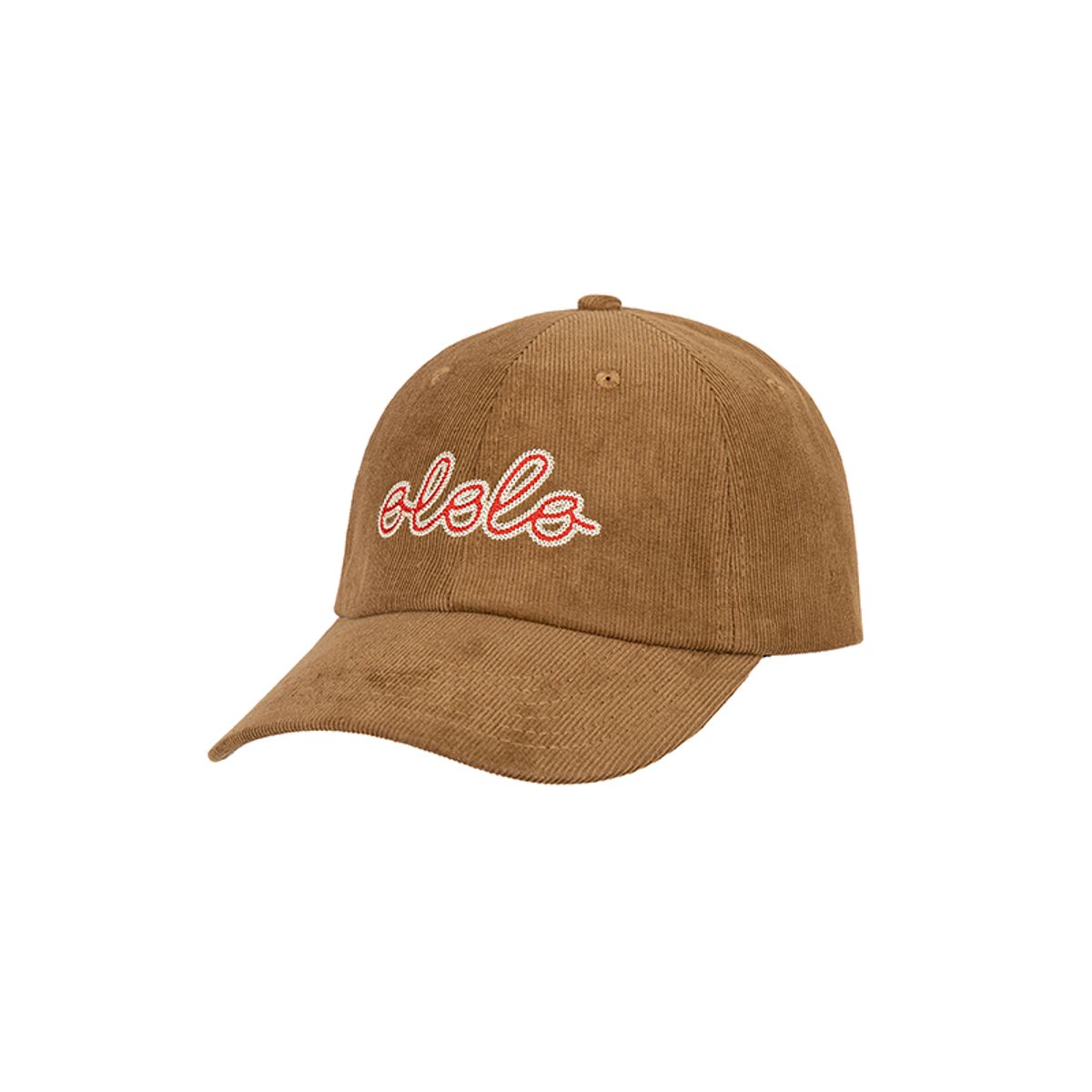 올롤로(OLOLO) Cursive Cord Cap - Brown