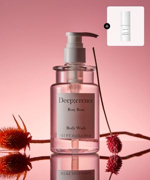 퍼퓸 드 바디워시 300ml [로지 로즈] + 바디미스트 본품 (랜덤 증정)