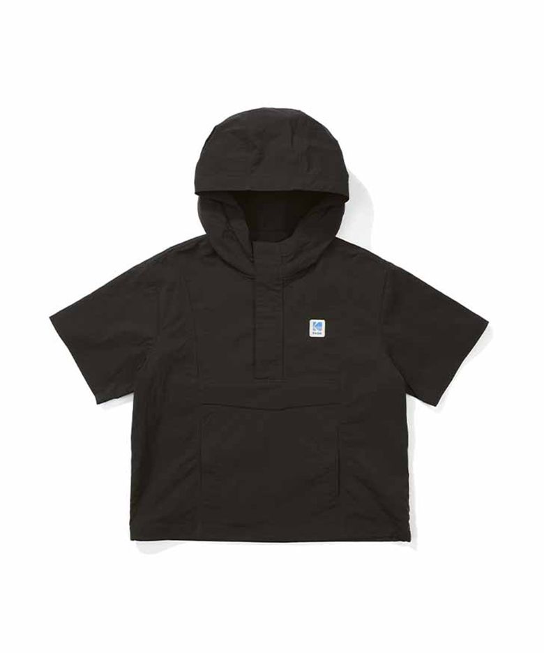 브리즈 후드 반팔 아노락 키즈 BLACK