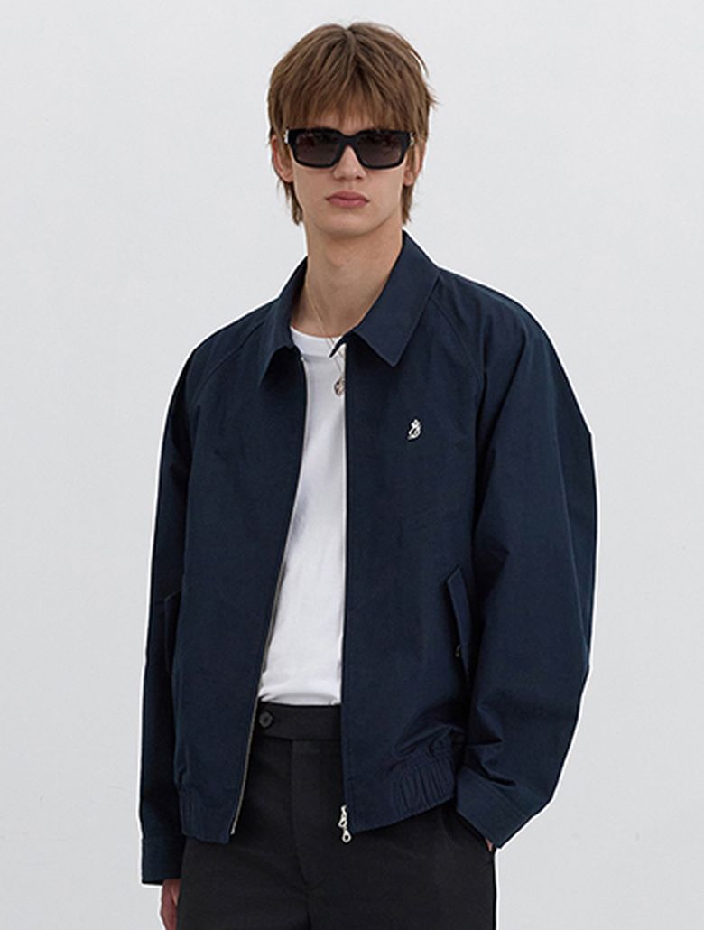 SUMMER HARRINGTON JACKET_UNISEX_UDJU5B122_FRENCH NAVY
