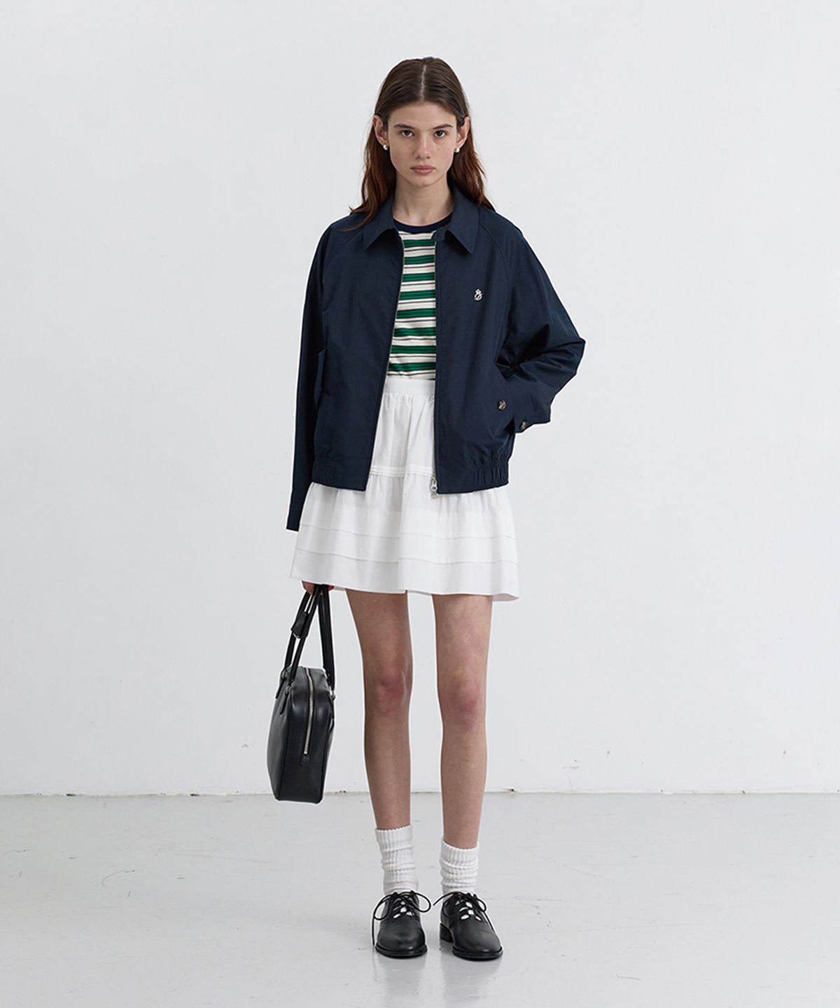 던스트(DUNST) UNISEX SUMMER HARRINGTON JACKET_UDJU5B122_FRENCH NAVY