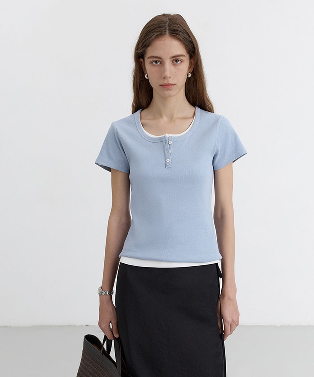 던스트(DUNST) CLASSIC SCOOP NECK TOP_UDTS5B222_SOFT BLUE