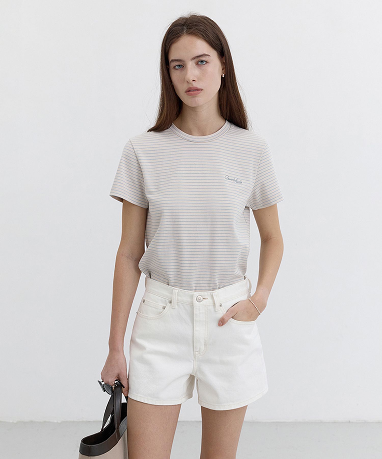 DUNST FOR WOMEN ■ ESSENTIAL STRIPE LOGO T-SHIRT MUSINSA | DUNST FOR WOMEN ESSENTIAL STRIPE LOGO T