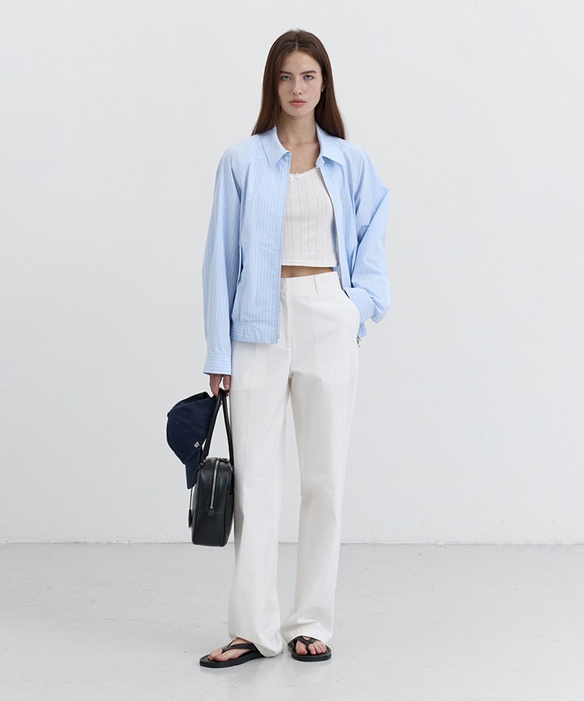 던스트(DUNST) SUMMER CHINO SLACKS_UDPA5B224_WHITE