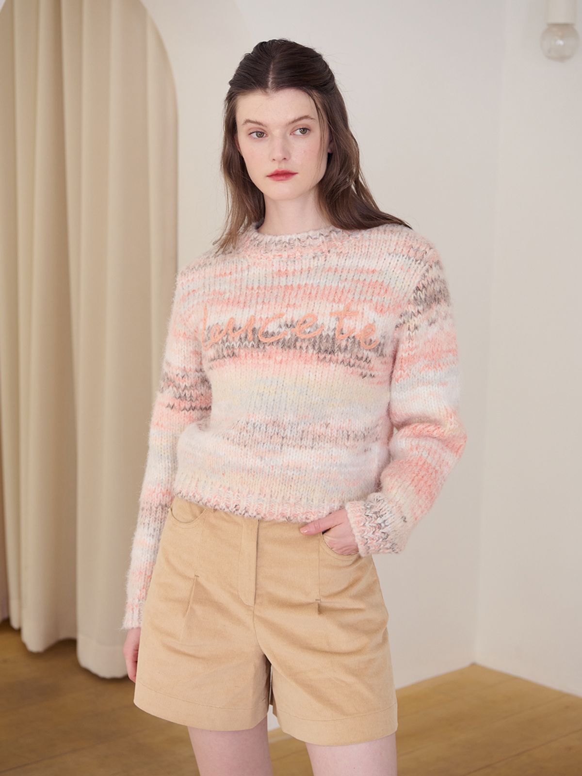 메르시앤에스(MERCIANNES) One-Tuck Corduroy Bermuda Pants_MAASPN4