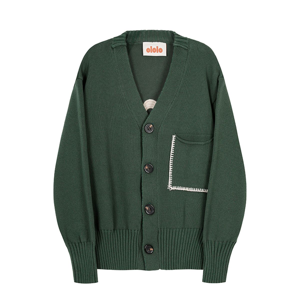 올롤로(OLOLO) LS Augustine Cardigan - Green
