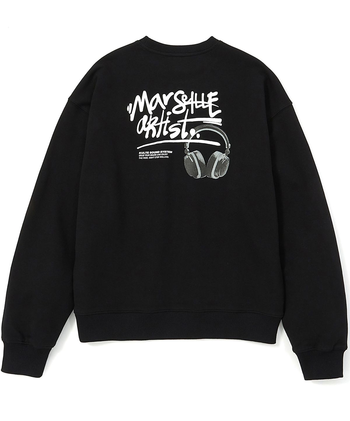 쿨트(KULTE) MARSEILLE ARTIST CREWNECK BLACK