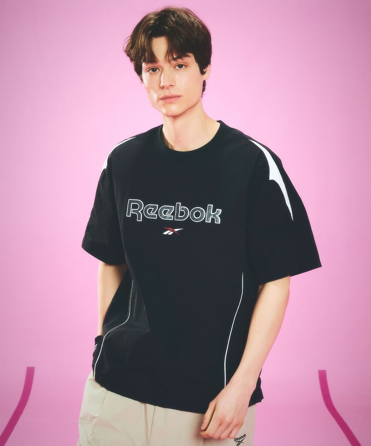 리복(REEBOK) 일립스 반팔 피스테 - 블랙