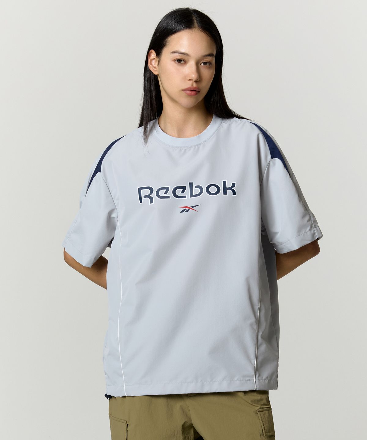 리복(REEBOK) 일립스 반팔 피스테 - 그레이