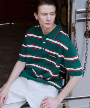 Multi Stripe Sweater (Forest Green)