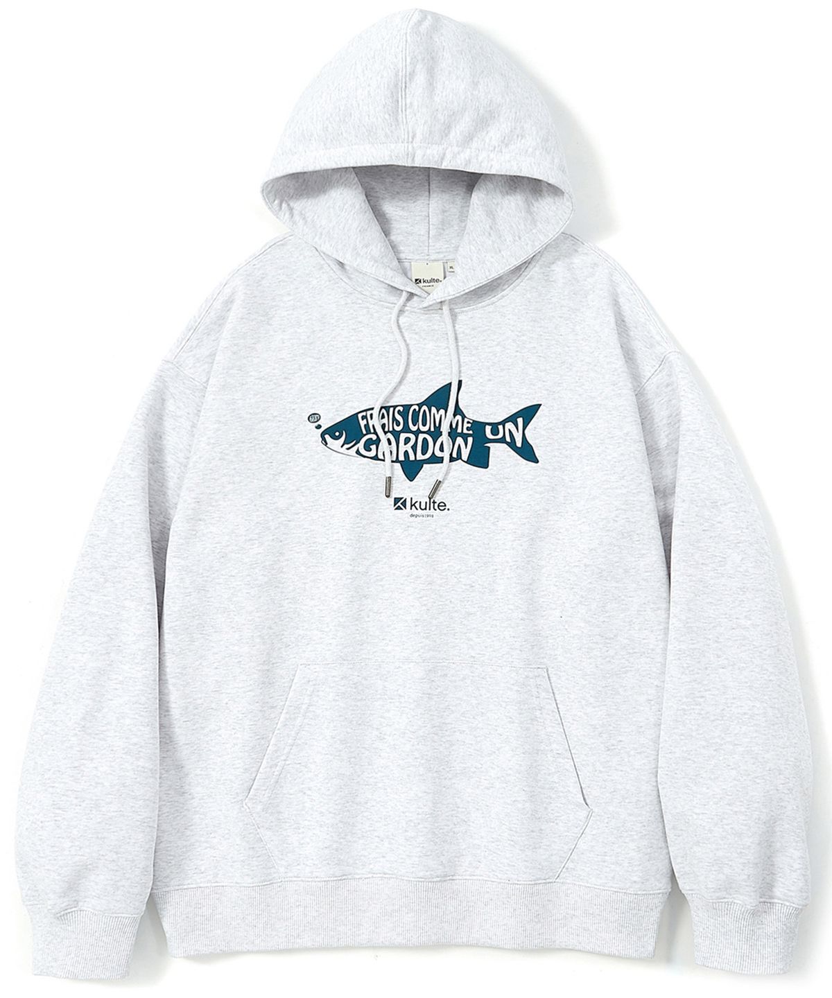 쿨트(KULTE) FISH HOODY LMELANGE