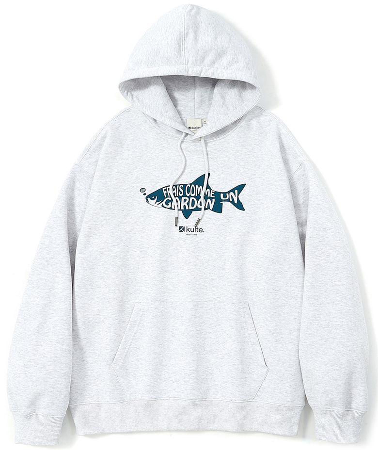 FISH HOODY LMELANGE