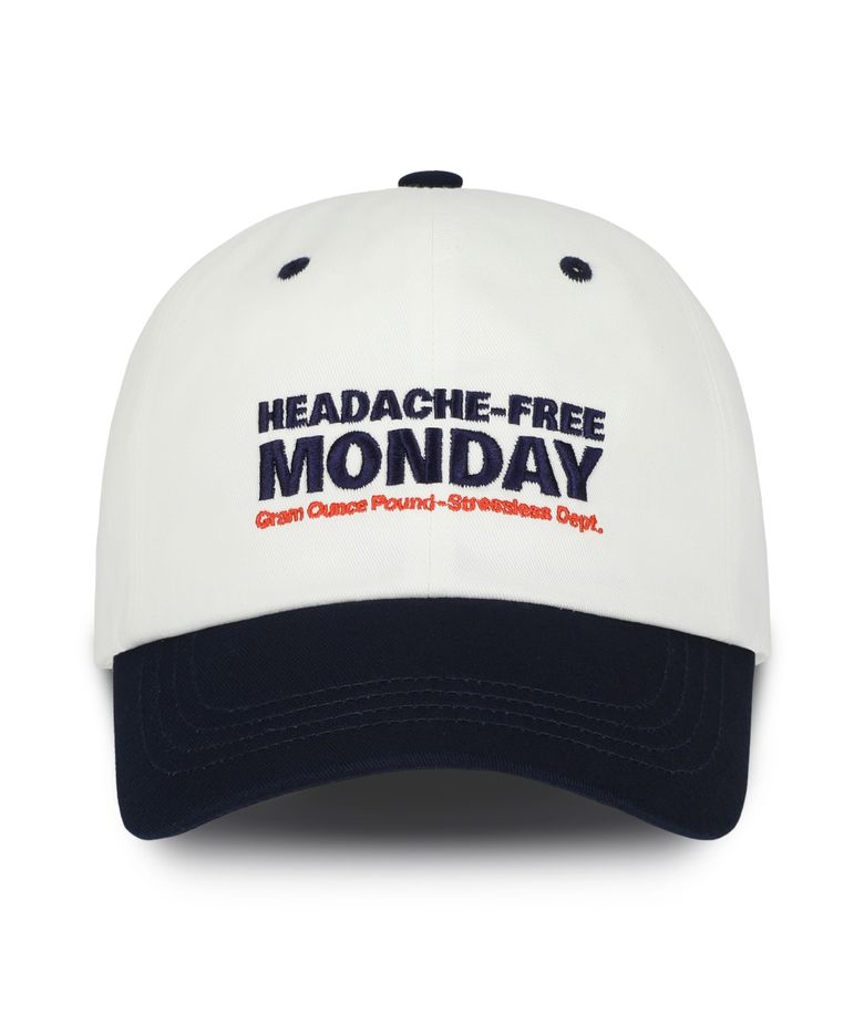 Monday Two Tone 6-Panel Cap_White & Navy