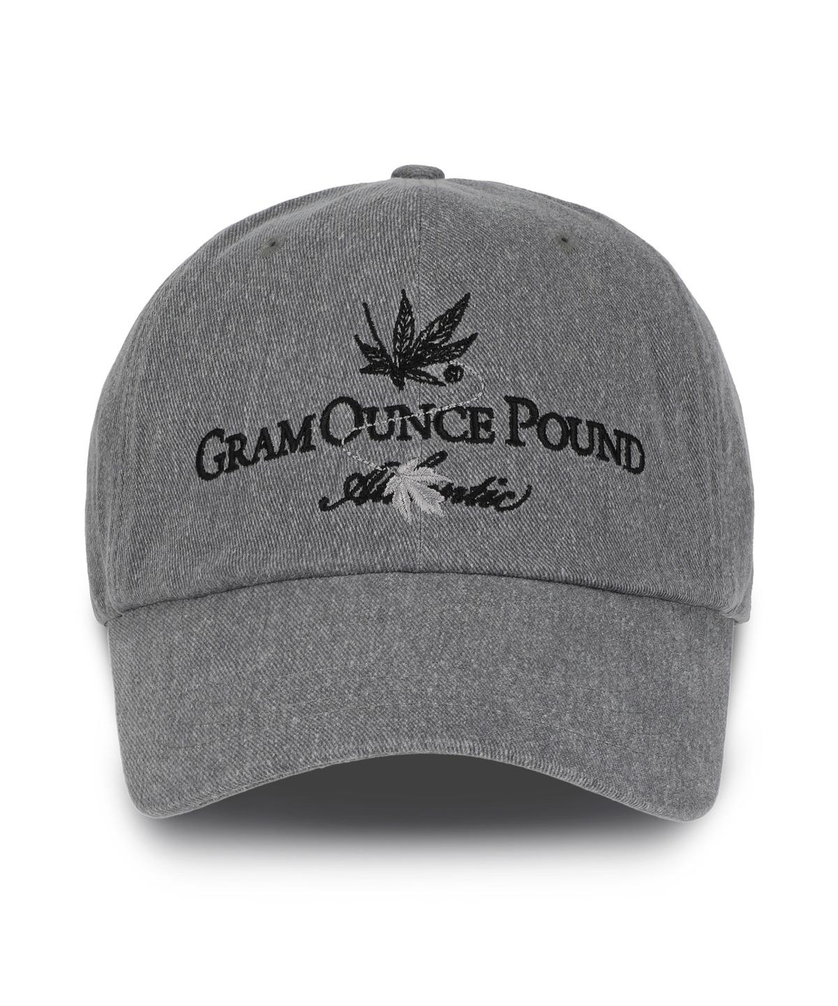 그램 아운스 파운드(GRAM OUNCE POUND) Maple 6-Panel Cap_Charcoal Grey