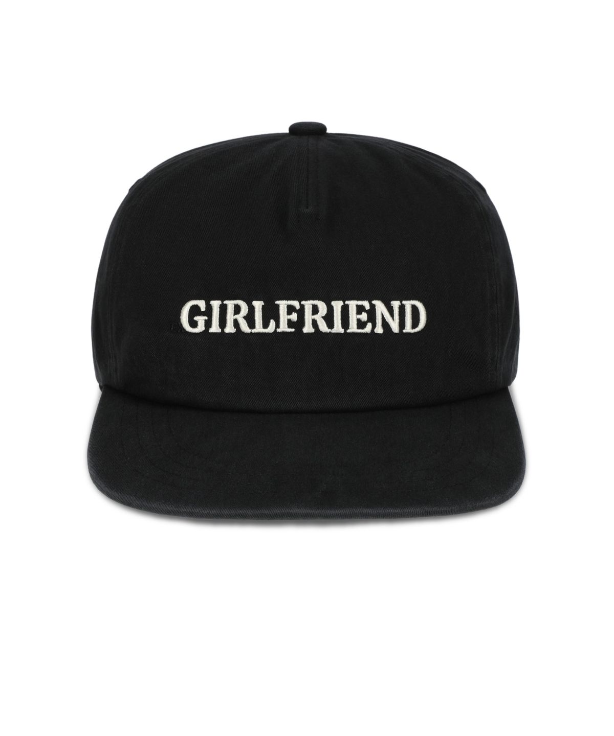 그램 아운스 파운드(GRAM OUNCE POUND) GIRLFRIEND 5-PANEL CAP_Washed Black