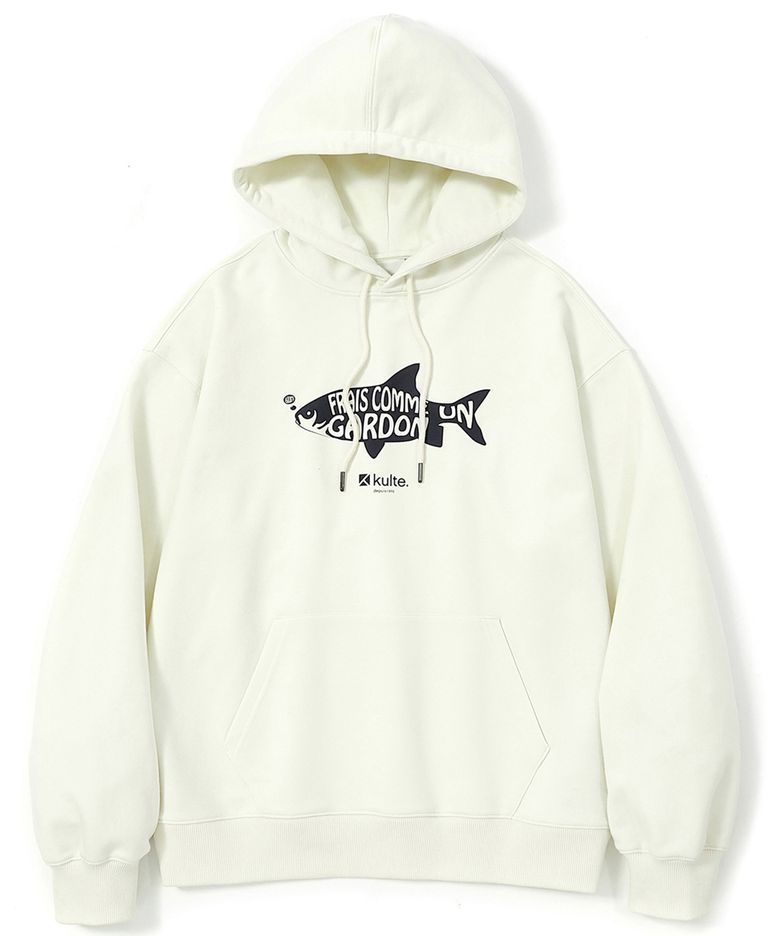FISH HOODY IVORY