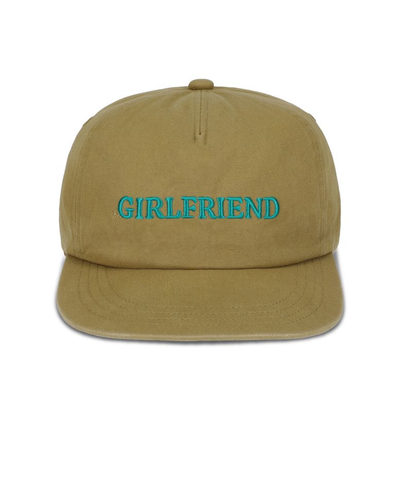 GIRLFRIEND 5-PANEL CAP_Washed Brown