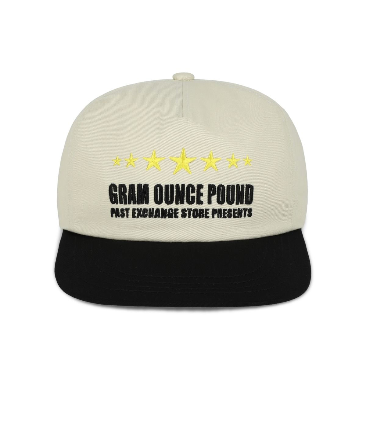 그램 아운스 파운드(GRAM OUNCE POUND) Seven Stars Two Tone 5-Panel Cap_Cream