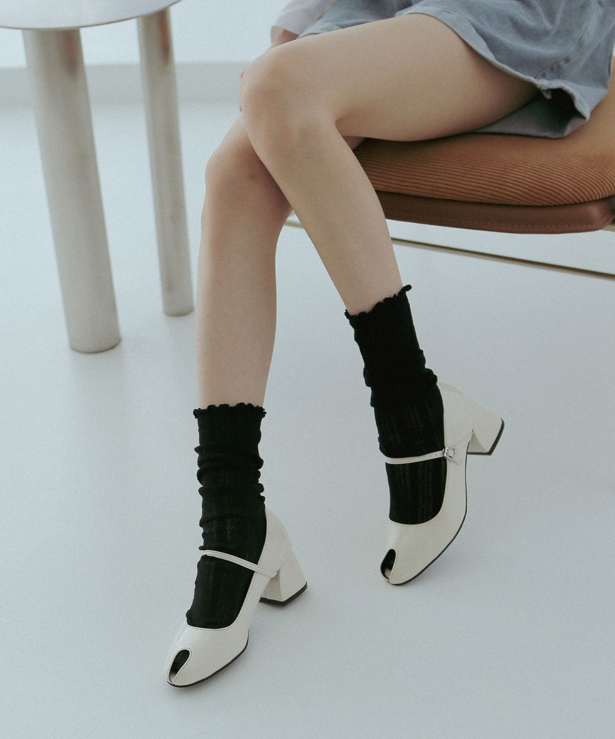 프리플라(FRI FLA) ljh7103 opentoe maryjane pumps _ 4colors
